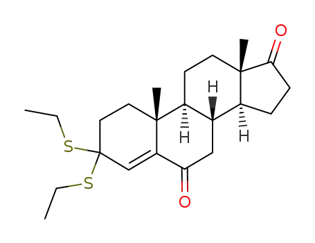 3,3-diethylthio-4-androstene-6,17-dione