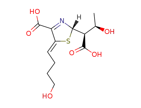 (S)-2-((1S,2R)-1-Carboxy-2-hydroxy-propyl)-5-[4-hydroxy-but-(Z)-ylidene]-2,5-dihydro-thiazole-4-carboxylic acid