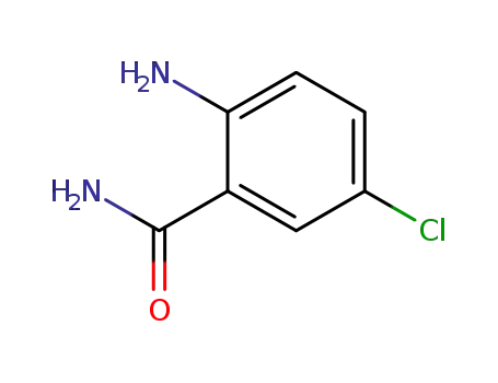 Molecular Structure of 5202-85-7 (2-Amino-5-chlorobenzamide)