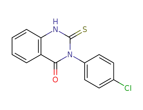 Molecular Structure of 1028-40-6 (3-(4-CHLORO-PHENYL)-2-MERCAPTO-3H-QUINAZOLIN-4-ONE)