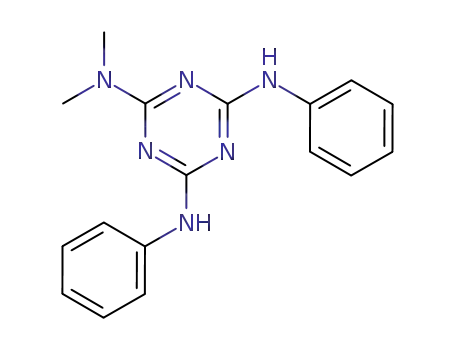 Molecular Structure of 7710-42-1 (1,3,5-Triazine-2,4,6-triamine, N,N-dimethyl-N',N''-diphenyl-)