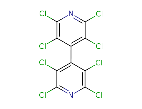 Molecular Structure of 18725-60-5 (4,4'-Bipyridine, 2,2',3,3',5,5',6,6'-octachloro-)