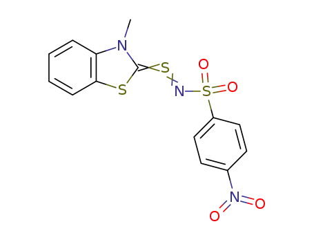 N-(p-nitrohenylsulfonyl)-S-(3-methyl-2,3-dihydrobenzothiazol-2-yliden)sulfimid