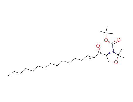(S)-3-(tert-butoxycarbonyl)-4-(1-oxo-hexadec-2-enyl)-2,2-dimethyloxazolidine