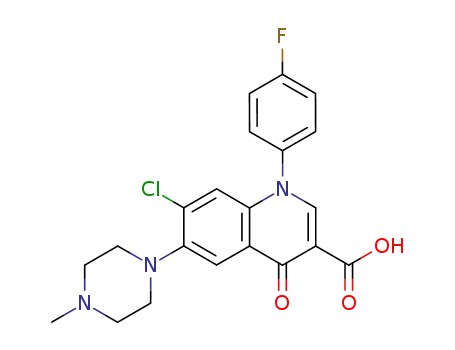 7-Chloro-1-(4-fluoro-phenyl)-6-(4-methyl-piperazin-1-yl)-4-oxo-1,4-dihydro-quinoline-3-carboxylic acid