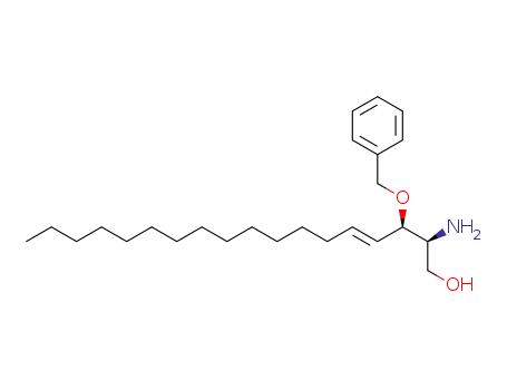 Molecular Structure of 850223-35-7 (4-Octadecen-1-ol, 2-amino-3-(phenylmethoxy)-, (2S,3R,4E)-)