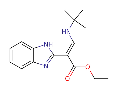 (E)-2-(1H-Benzoimidazol-2-yl)-3-tert-butylamino-acrylic acid ethyl ester