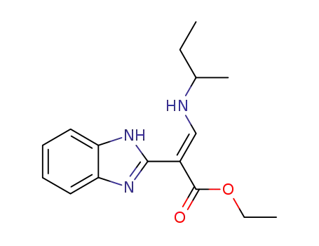 (E)-2-(1H-Benzoimidazol-2-yl)-3-sec-butylamino-acrylic acid ethyl ester