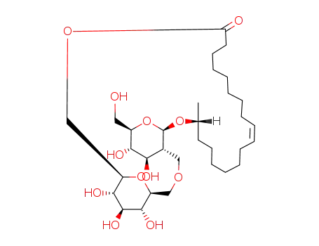 17-L-(<2'-O-β-D-glucopyranosyl-β-D-glucopyranosyl>-oxy)-cis-9-octadecenoic acid 1',6''-lactone