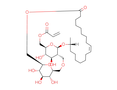 17-L-(<2'-O-β-D-glucopyranosyl-β-D-glucopyranosyl>-oxy)-cis-9-octadecenoic acid 1',6''-lactone 6'-acrylate