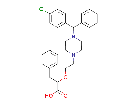 2-(2-{4-[(4-chloro-phenyl)-phenyl-methyl]-piperazin-1-yl}-ethoxy)-3-phenyl-propionic acid