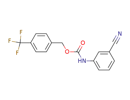 (3-cyano-phenyl)-carbamic acid 4-trifluoromethyl-benzyl ester