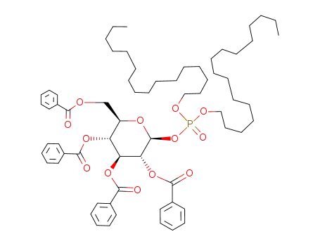 bis(hexadecyl)phosphoryl 2,3,4,6-tetra-O-benzoyl-β-D-glucopyranoside