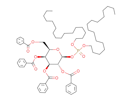 bis(hexadecyl)phosphoryl 2,3,4,6-tetra-O-benzoyl-β-D-galactopyranoside
