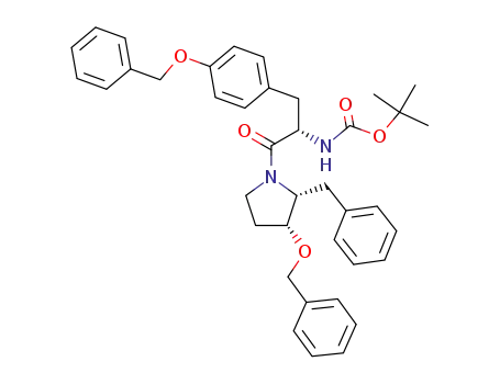 (2R,3R)-2-Benzyl-1-O-benzyl-1-[N-(tert-butoxycarbonyl)-L-tyrosinyl]-3-benzyloxypyrrolidine