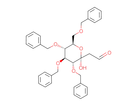 ((2S,3R,4S,5R,6R)-3,4,5-Tris-benzyloxy-6-benzyloxymethyl-2-hydroxy-tetrahydro-pyran-2-yl)-acetaldehyde