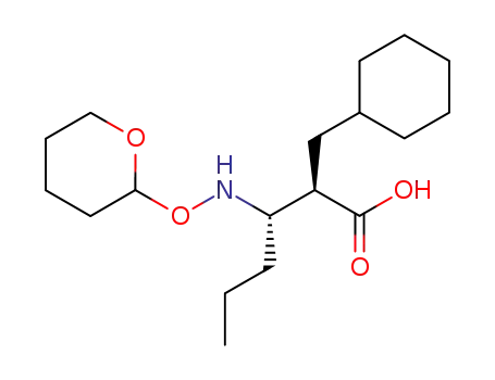 (2R,3S)-3-(2-tetrahydropyranyloxyamino)-2-(cyclohexylmethyl)hexanoic acid