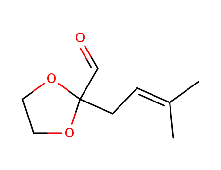 2-(3-methyl-buten-2-yl)-[1,3]-dioxolane-2-carbaldehyde