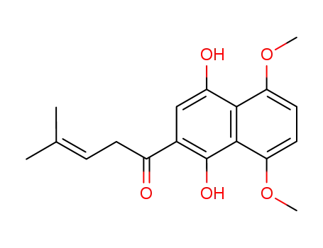 1-(1,4-dihydroxy-5,8-dimethoxy-naphthalen-2-yl)-4-methyl-pent-3-en-1-one