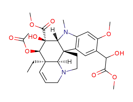 (3aR,4R,5S,5aR,10bR,12bR)-4-Acetoxy-3a-ethyl-5-hydroxy-9-(hydroxy-methoxycarbonyl-methyl)-8-methoxy-6-methyl-3a,4,5,5a,6,11,12,12b-octahydro-1H-6,12a-diaza-indeno[7,1-cd]fluorene-5-carboxylic acid methyl ester