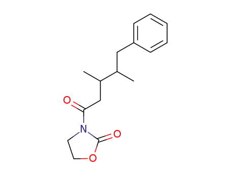 3-(3,4-dimethyl-5-phenyl-pentanoyl)-oxazolidin-2-one