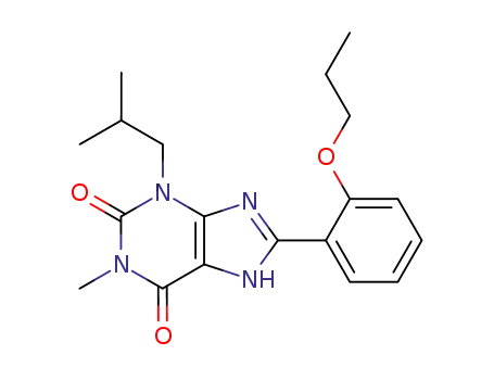 3-isobutyl-1-methyl-8-(2-propoxy-phenyl)-3,7-dihydro-purine-2,6-dione