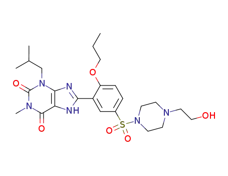 8-{5-[4-(2-hydroxy-ethyl)-piperazine-1-sulfonyl]-2-propoxy-phenyl}-3-isobutyl-1-methyl-3,7-dihydro-purine-2,6-dione