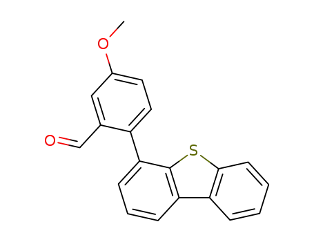 Molecular Structure of 485824-06-4 (Benzaldehyde, 2-(4-dibenzothienyl)-5-methoxy-)
