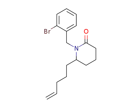 N-(o-bromobenzyl)-6-pent-4-enylpiperidin-2-one