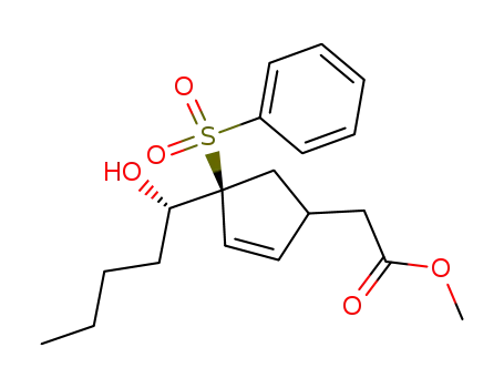 [(S)-4-Benzenesulfonyl-4-((S)-1-hydroxy-pentyl)-cyclopent-2-enyl]-acetic acid methyl ester