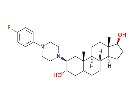 (2S,3S,8R,9S,10S,13S,14S,17S)-2-[4-(4-Fluoro-phenyl)-piperazin-1-yl]-10,13-dimethyl-hexadecahydro-cyclopenta[a]phenanthrene-3,17-diol