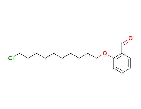 Molecular Structure of 664326-18-5 (Benzaldehyde, 2-[(10-chlorodecyl)oxy]-)