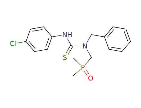 1-(4-chlorophenyl)-3-benzyl-3-(dimethylphosphinylmethyl)thiourea