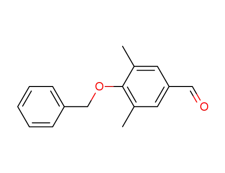 Molecular Structure of 144896-51-5 (4-BENZYLOXY-3,5-DIMETHYLBENZALDEHYDE)