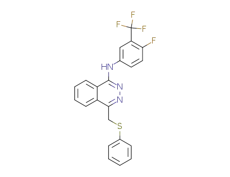 1-(4-fluoro-3-trifluoromethylanilino)-4-phenylthiomethylphthalazine
