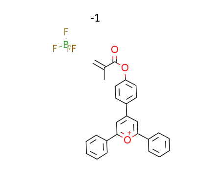 2,6-diphenyl-4-[4-(2-methylacryloyloxy)-phenyl]-pyrylium tetrafluoroborate