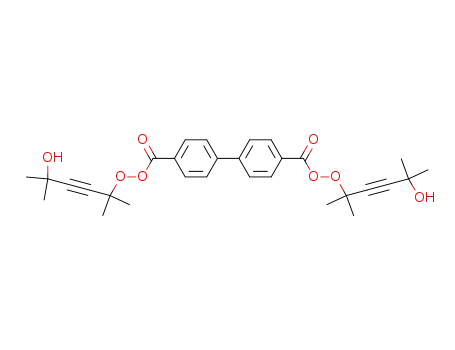 biphenyl-4,4'-dicarboperoxoic acid bis-(4-hydroxy-1,1,4-trimethyl-pent-2-ynyl) ester