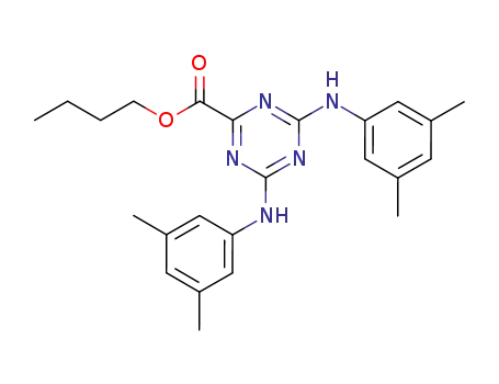 4,6-bis-(3,5-dimethyl-phenylamino)-[1,3,5]triazine-2-carboxylic acid butyl ester