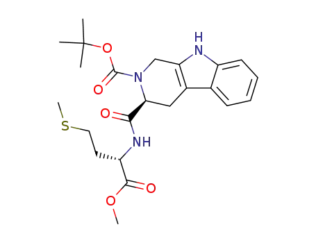 (S)-tert-butyl 3-((S)-1-methoxy-4-(methylthio)-1-oxobutan-2-ylcarbamoyl)-3,4-dihydro-1H-pyrido[3,4-b]indole-2(9H)-carboxylate