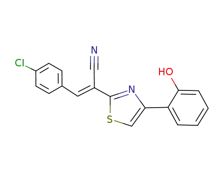 3-(4-chloro-phenyl)-2-[4-(2-hydroxy-phenyl)-thiazol-2-yl]-acrylonitrile