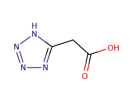 Molecular Structure of 21743-75-9 (1H-Tetrazole-5-acetic acid)
