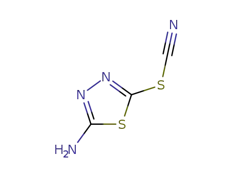 Molecular Structure of 16672-04-1 (Thiocyanic  acid,  5-amino-1,3,4-thiadiazol-2-yl  ester)