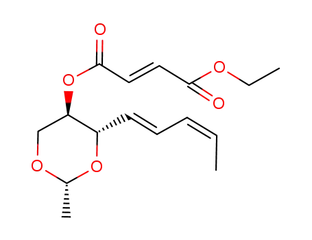 (-)-(4E,6Z)-(1'R,2R,3S)-1,3-dihydroxy-1,3-O-ethylidene-4,6-octadien-2-yl ethyl fumarate