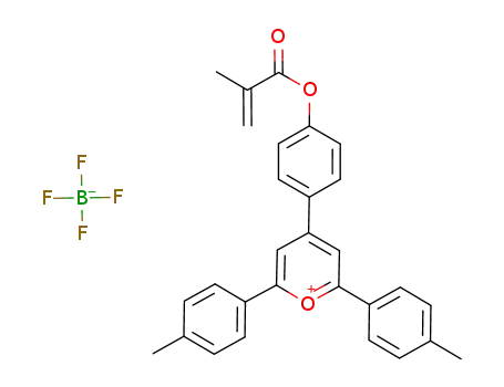 2,6-bis(4-methylphenyl)-4-[4-(2-methylacryloyloxy)-phenyl]-pyrylium tetrafluoroborate