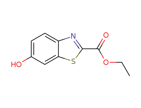 Molecular Structure of 59587-30-3 (2-Benzothiazolecarboxylicacid,6-hydroxy-,ethylester(9CI))