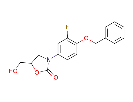 3-(4-benzyloxy-3-fluorophenyl)-5-hydroxymethyloxazolidin-2-one