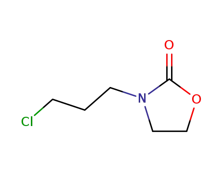 Molecular Structure of 10127-86-3 (3-(3-chloropropyl)oxazolidin-2-one)