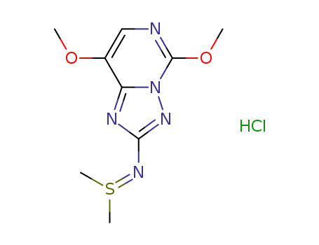 N-(5,8-dimethoxy[1,2,4]triazolo[1,5-c]pyrimidin-2-yl)-S,S-dimethylsulfilimine hydrochloride