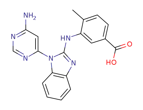 3-[1-(6-amino-pyrimidin-4-yl)-1H-benzoimidazol-2-ylamino]-4-methyl-benzoic acid