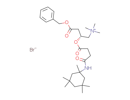 {3-benzyloxycarbonyl-(R)-2-[3-(1,3,3,5,5-pentamethyl-cyclohexylcarbamoyl)-propionyloxy]-propyl}-trimethylammonium bromide